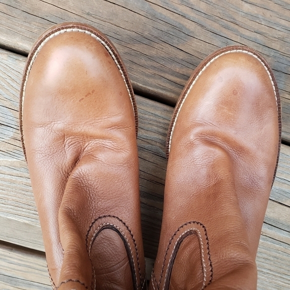 Coach Meredith Signature Soft Leather Heeled Boots Italy 7 VGUC - Picture 10 of 16